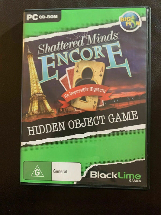 Shattered Minds - Encore - PC Windows CD-ROM Hidden Object Game