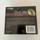 *New Sealed* 5 x TDK DVD-RW  4.7gb 120min 5