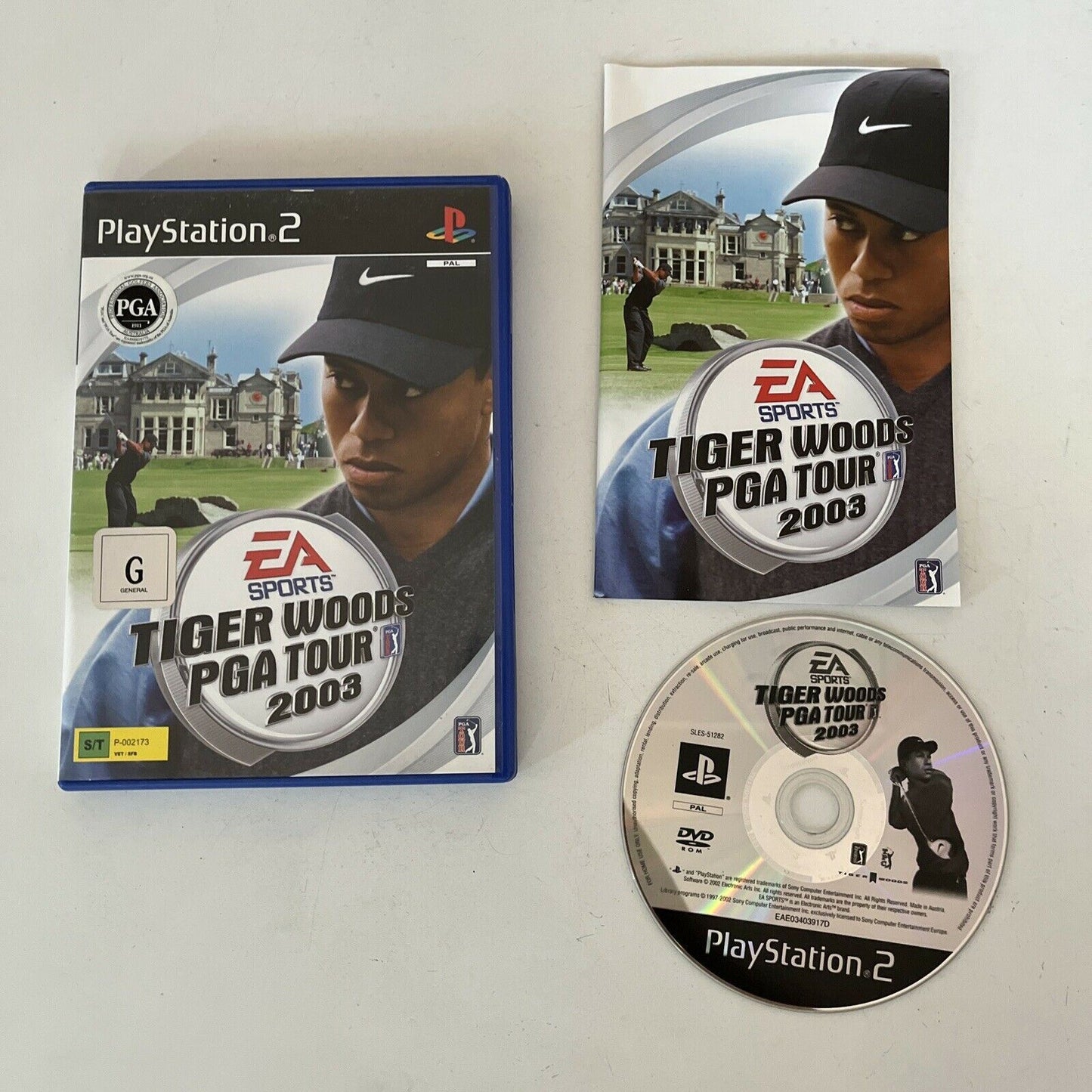 Tiger Woods PGA Tour 2003 - PlayStation PS2 PAL Game includes Manual