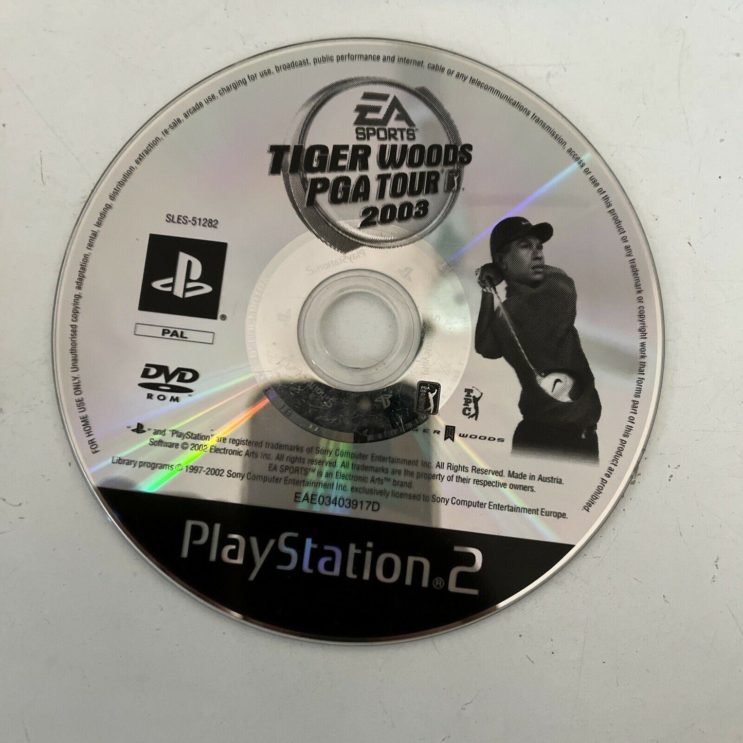 Tiger Woods PGA Tour 2003 - PlayStation PS2 PAL Game includes Manual