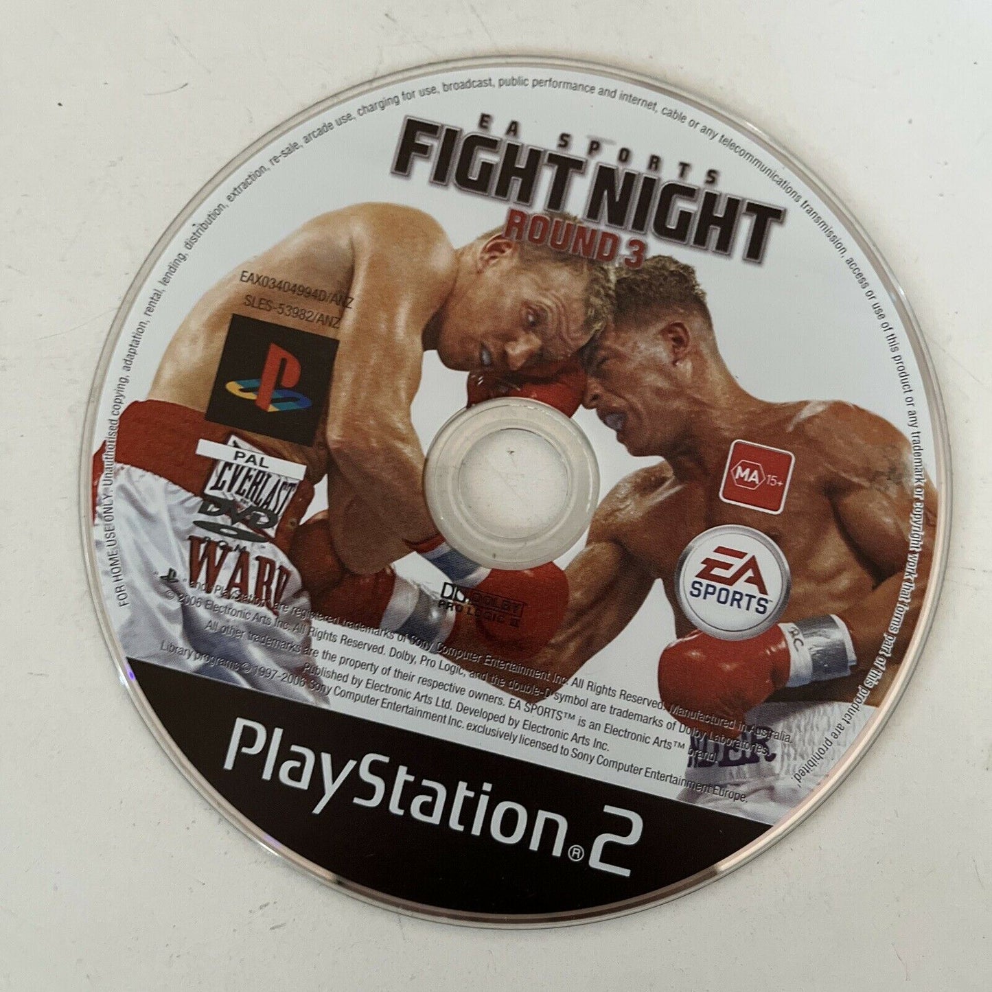 Fight Night Round 3 - Playstation 2 PS2 PAL Game Complete with Manual