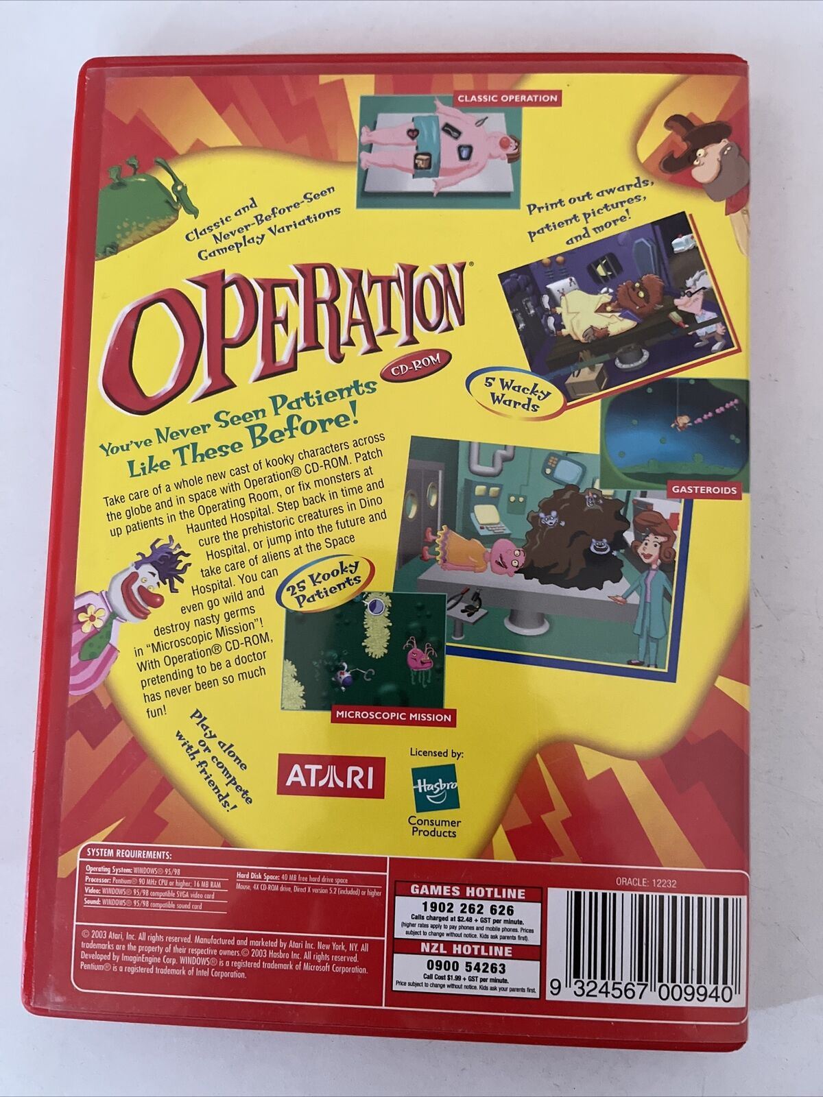 Operation - PC CD ROM Windows Game - Best of Atari Series
