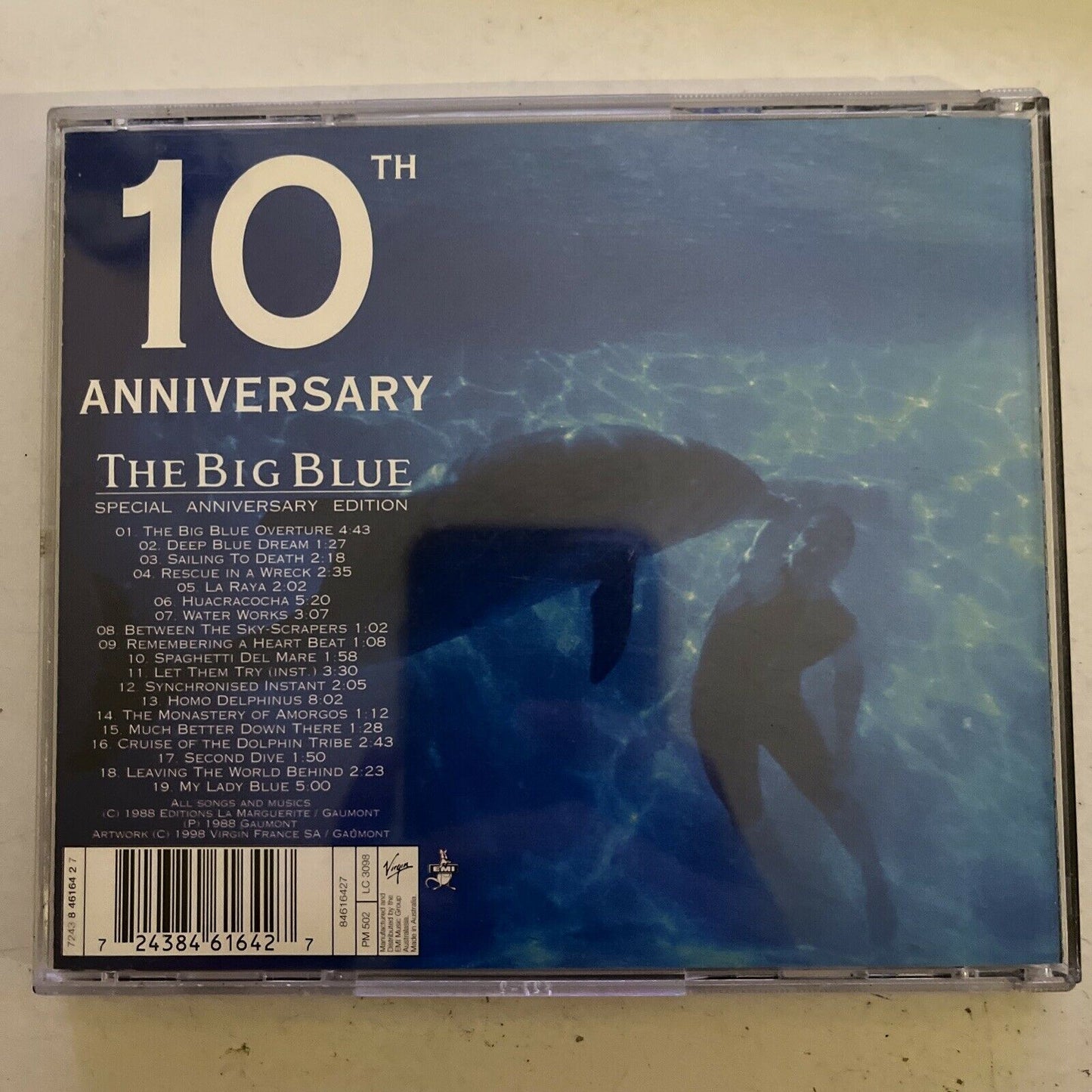 Eric Serra  ‎– The Big Blue (Special Anniversary Edition) CD 1998