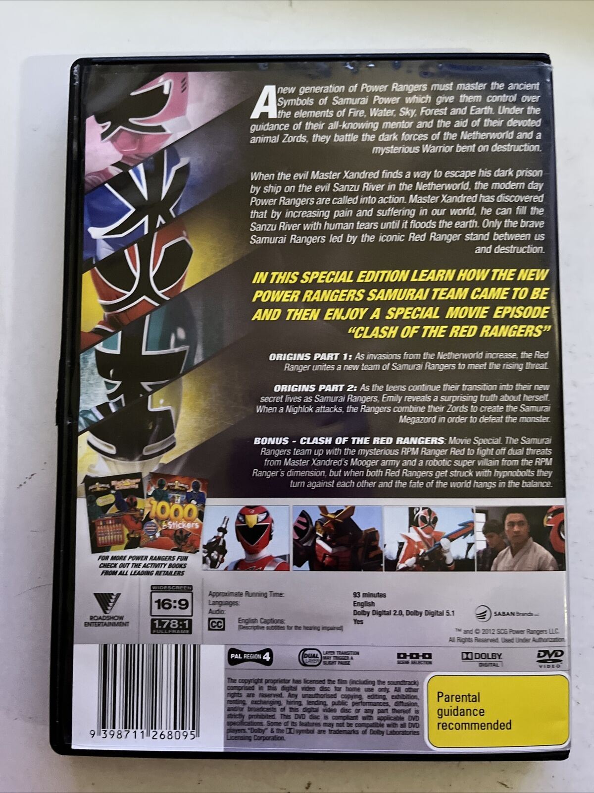 Power Rangers - Origins 1 & 2 (DVD, 2011)