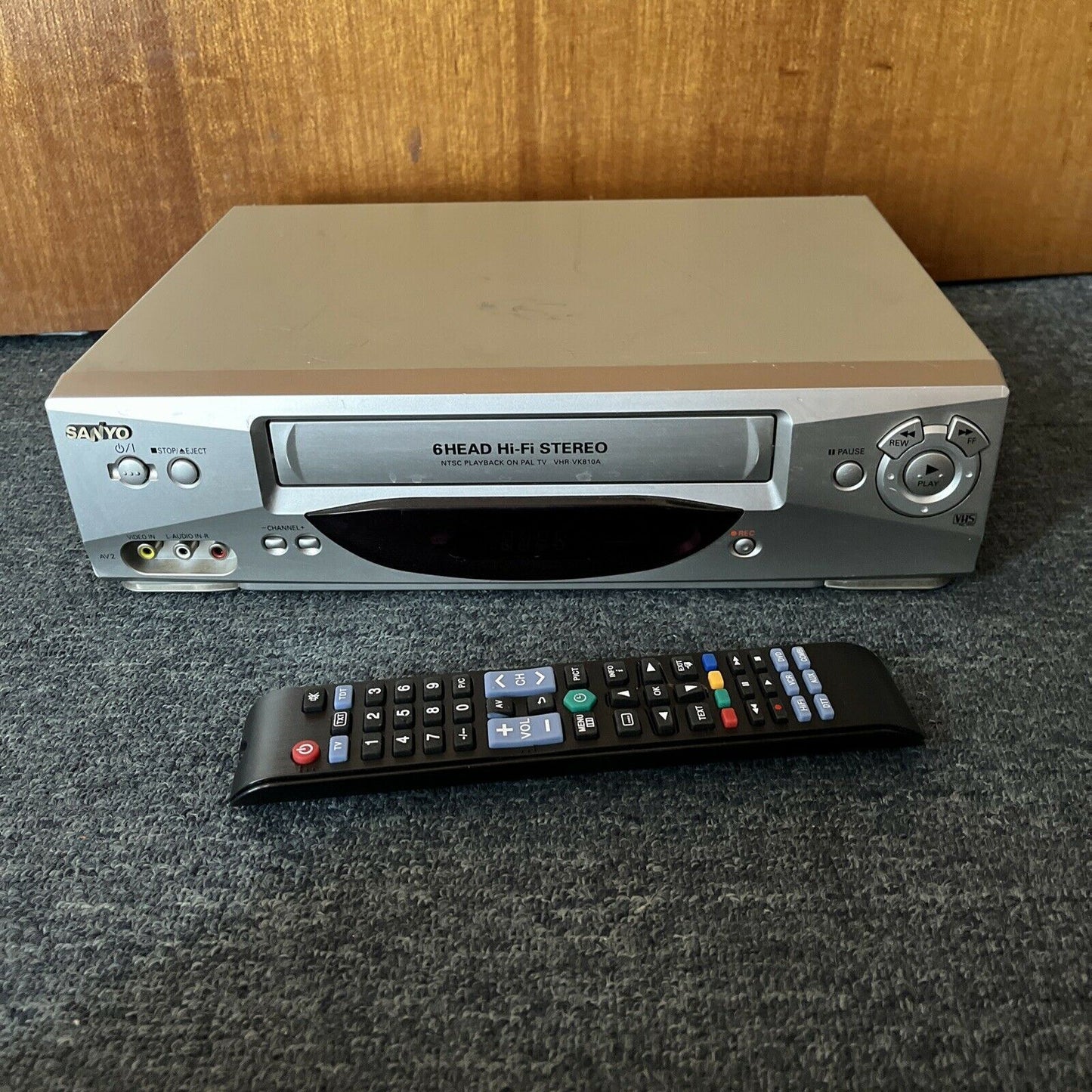 Sanyo VHR-VK810A VCR 6-Head VHS Player