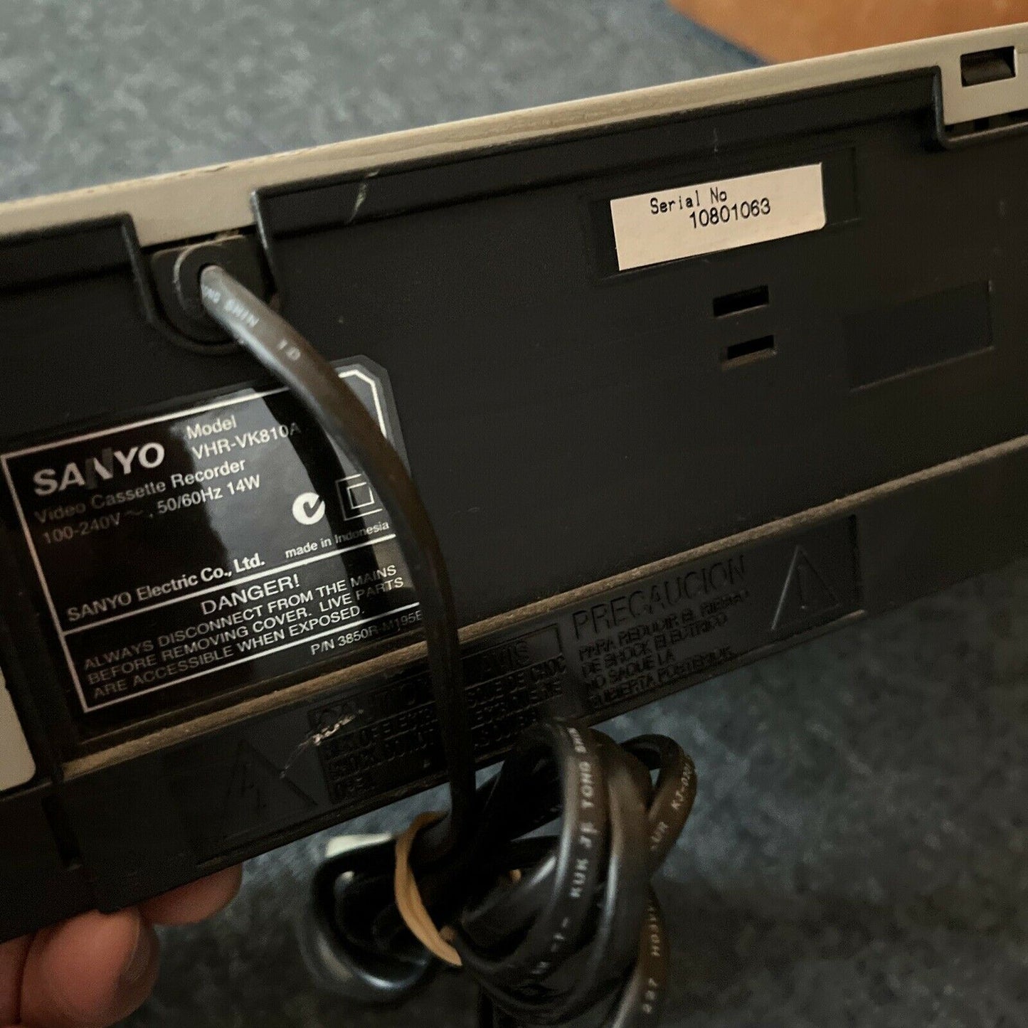 Sanyo VHR-VK810A VCR 6-Head VHS Player