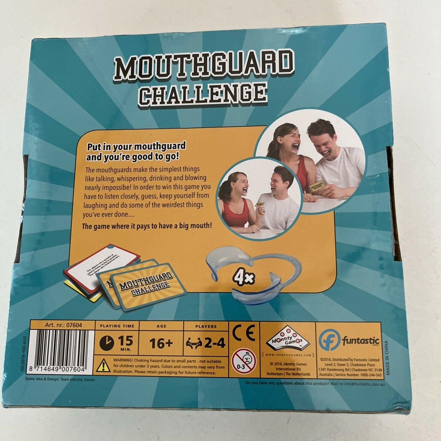 *New Sealed* Mouthguard Challenge Game - 6 Mouthguards & 200 Challenges