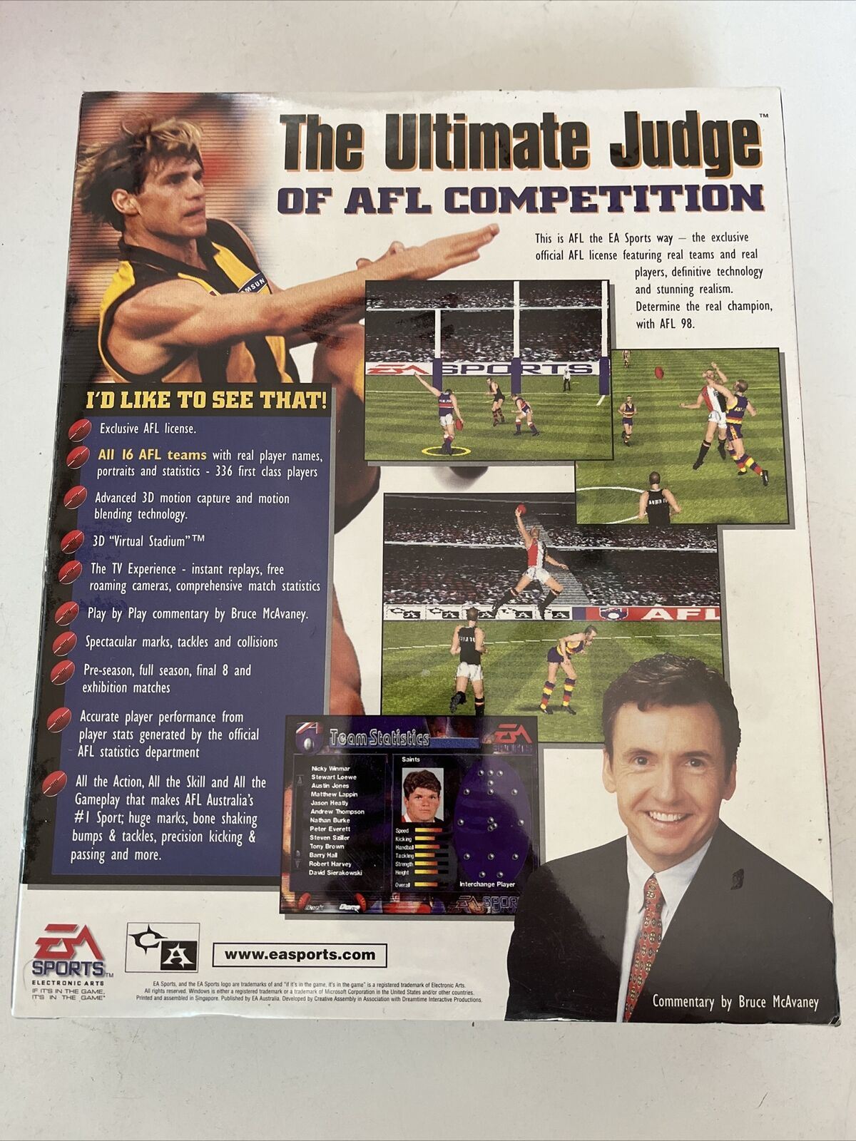 *New Sealed* AFL 98 - Boxed PC Windows Game