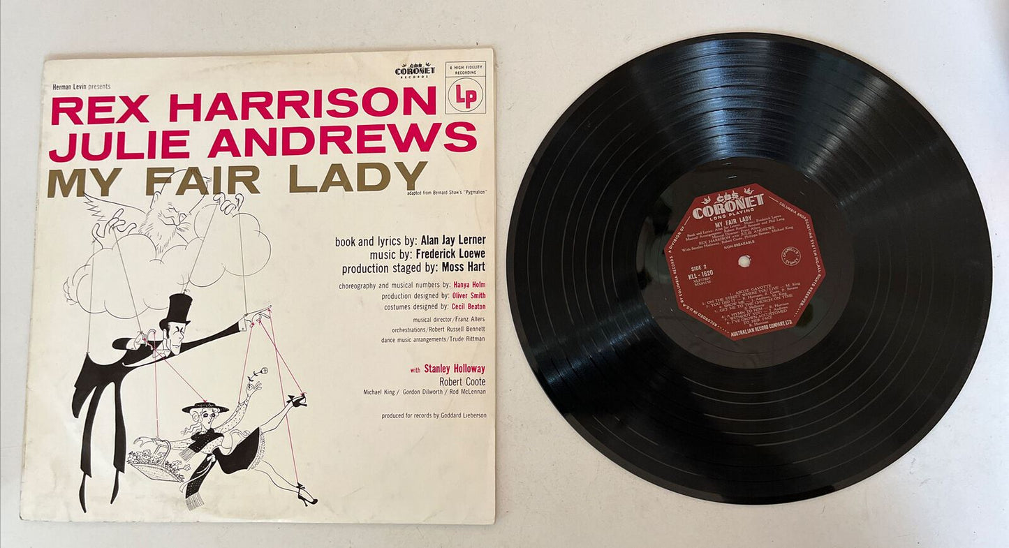 Rex Harrison, Julie Andrews – My Fair Lady [Original Vinyl Record] 1959