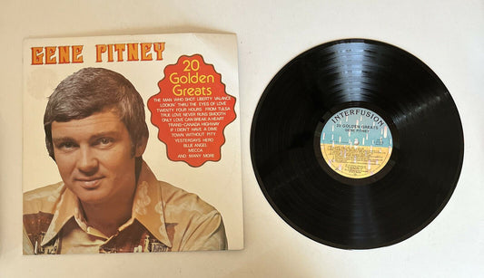 Gene Pitney – 20 Golden Greats Vinyl Record 1975