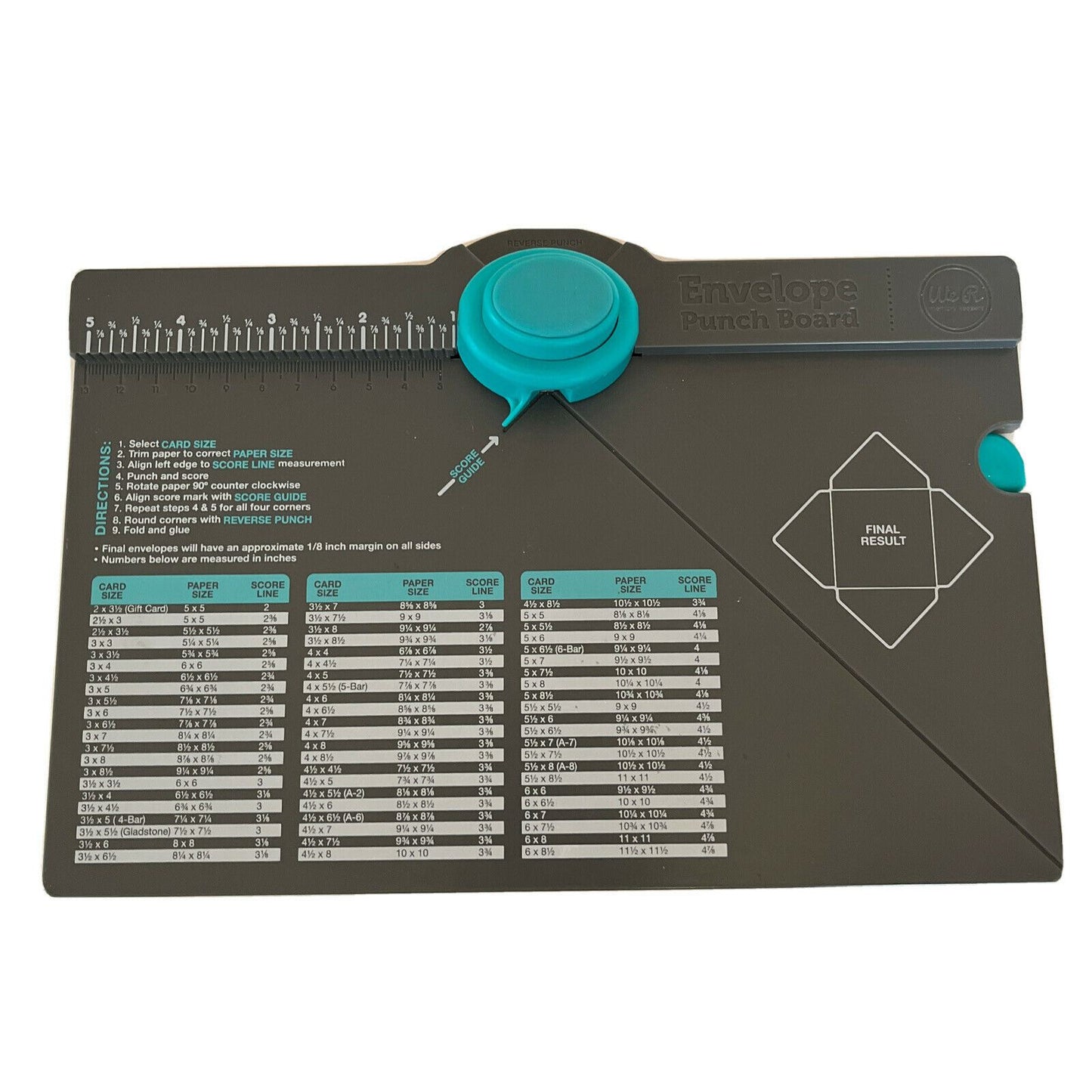 We R Memory Keepers : Envelope Punch Board - Make an envelope in mere seconds