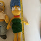 4x The Simpsons Plush Toy 2003 Homer, Marge, Bart & Lisa Simpson 25cm tall