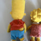 4x The Simpsons Plush Toy 2003 Homer, Marge, Bart & Lisa Simpson 25cm tall