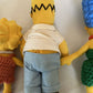 4x The Simpsons Plush Toy 2003 Homer, Marge, Bart & Lisa Simpson 25cm tall