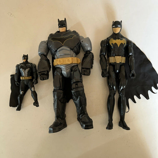 3x Lot Batman Figure Mattel 2019 2016 2017 29 cm 15 cm