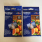 2 x Brother BP71GP20 Glossy Premium Photo Paper 20 Sheets Innobella 4x6-Inch