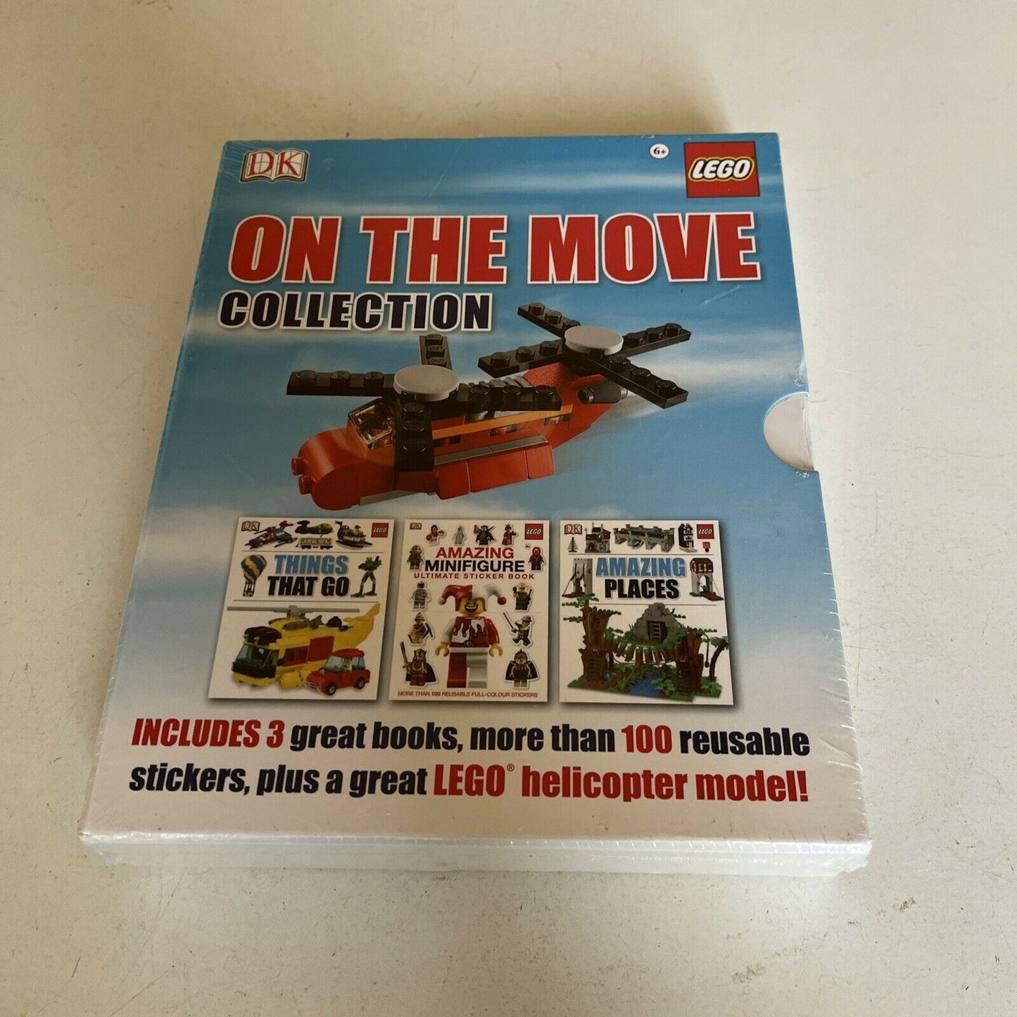 *New Sealed* LEGO: On the Move Collection includes LEGO Helicopter Model 3 Books