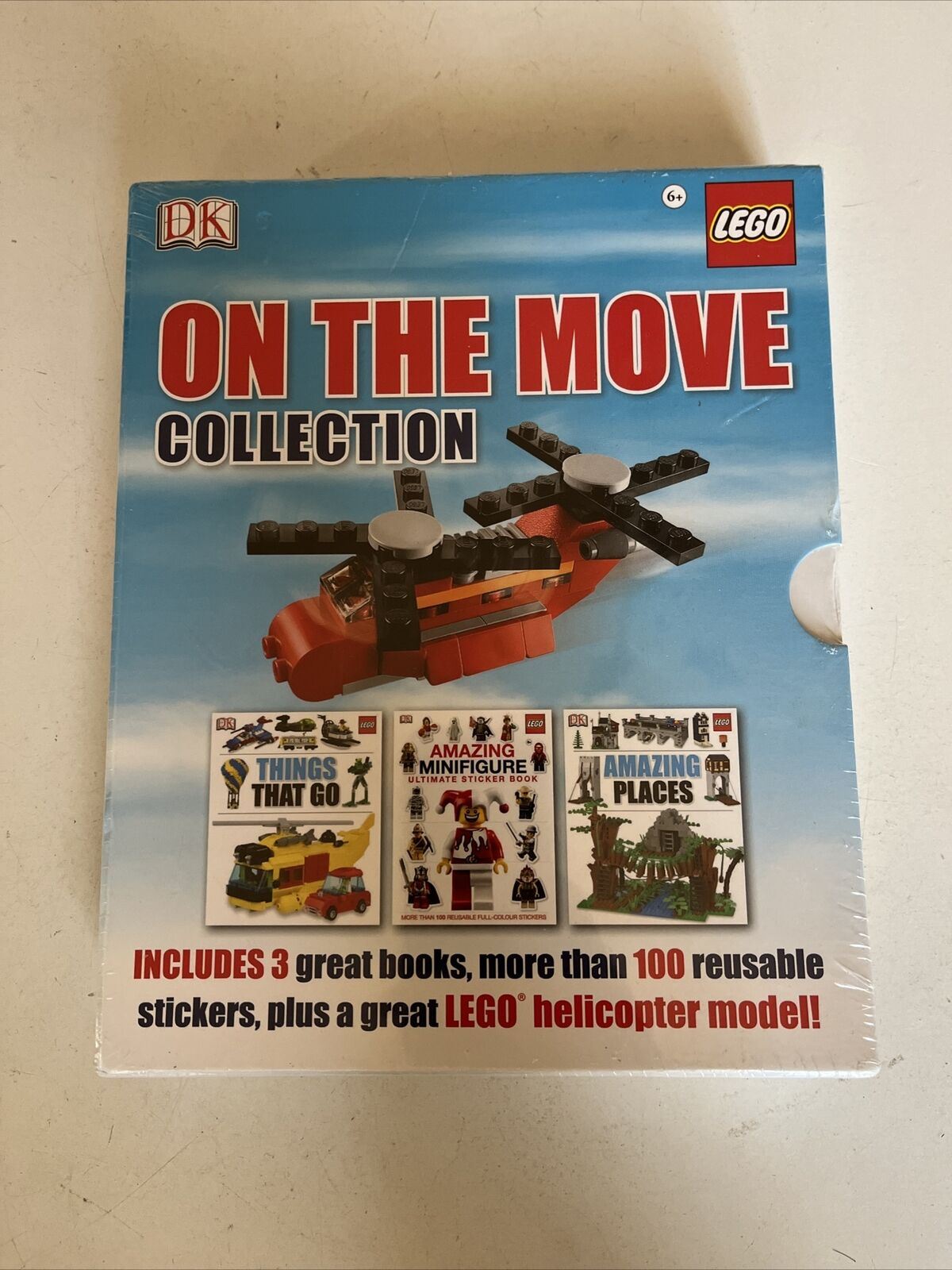 *New Sealed* LEGO: On the Move Collection includes LEGO Helicopter Model 3 Books