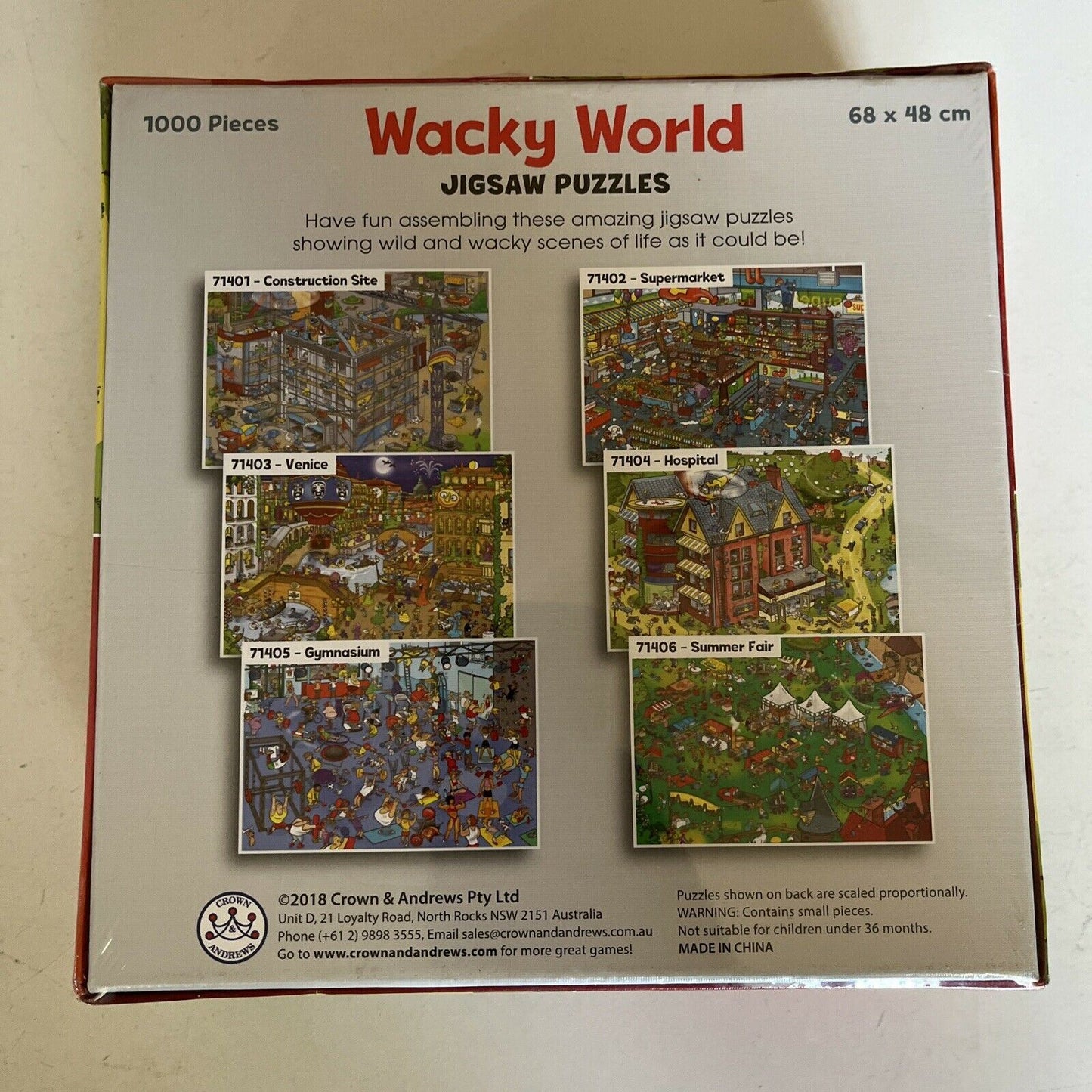 *New Sealed* Wacky World Jigsaw Puzzle Hospital 1000 Pieces 68 X 48 cm