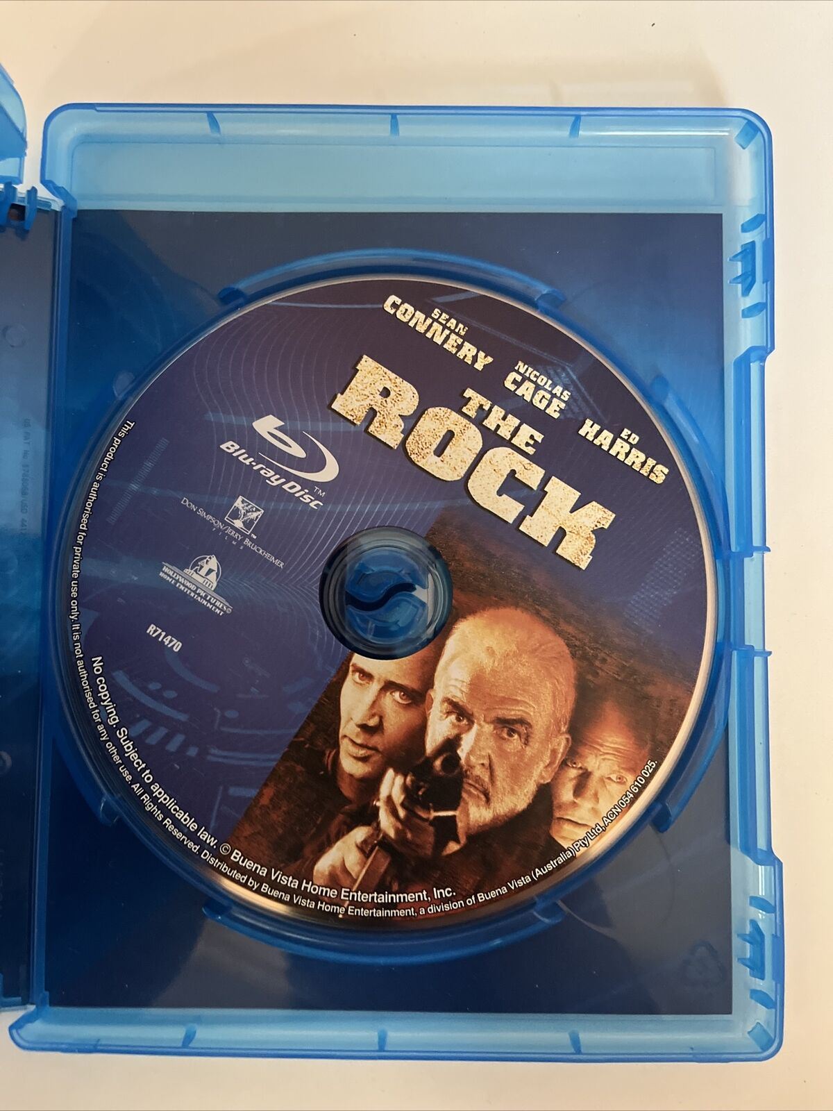 The Rock (Blu-ray, 1996) Sean Connery, Nicolas Cage, Ed Harris. Region B