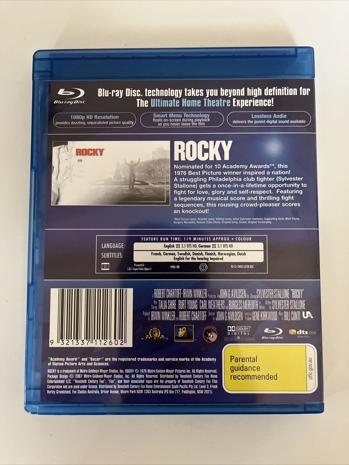 Rocky & Rocky Balboa  (Blu-ray, 1976, 2-Disc) Sylvester Stallone. Region B
