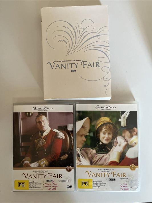 Vanity Fair (DVD, 1999, 2-Disc) Natasha Little, Frances Grey. Region 4