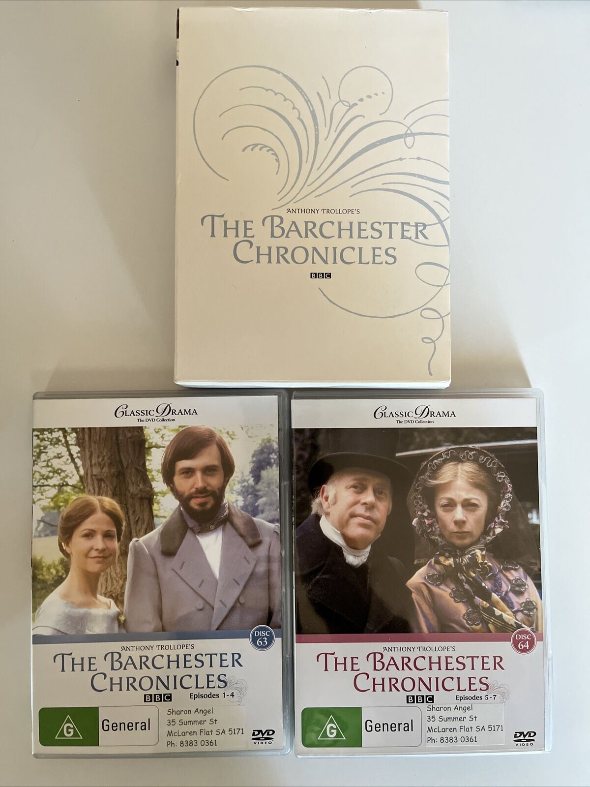 The Barchester Chronicles (DVD, 1982) Donald Pleasence, Janet Maw. Region 4