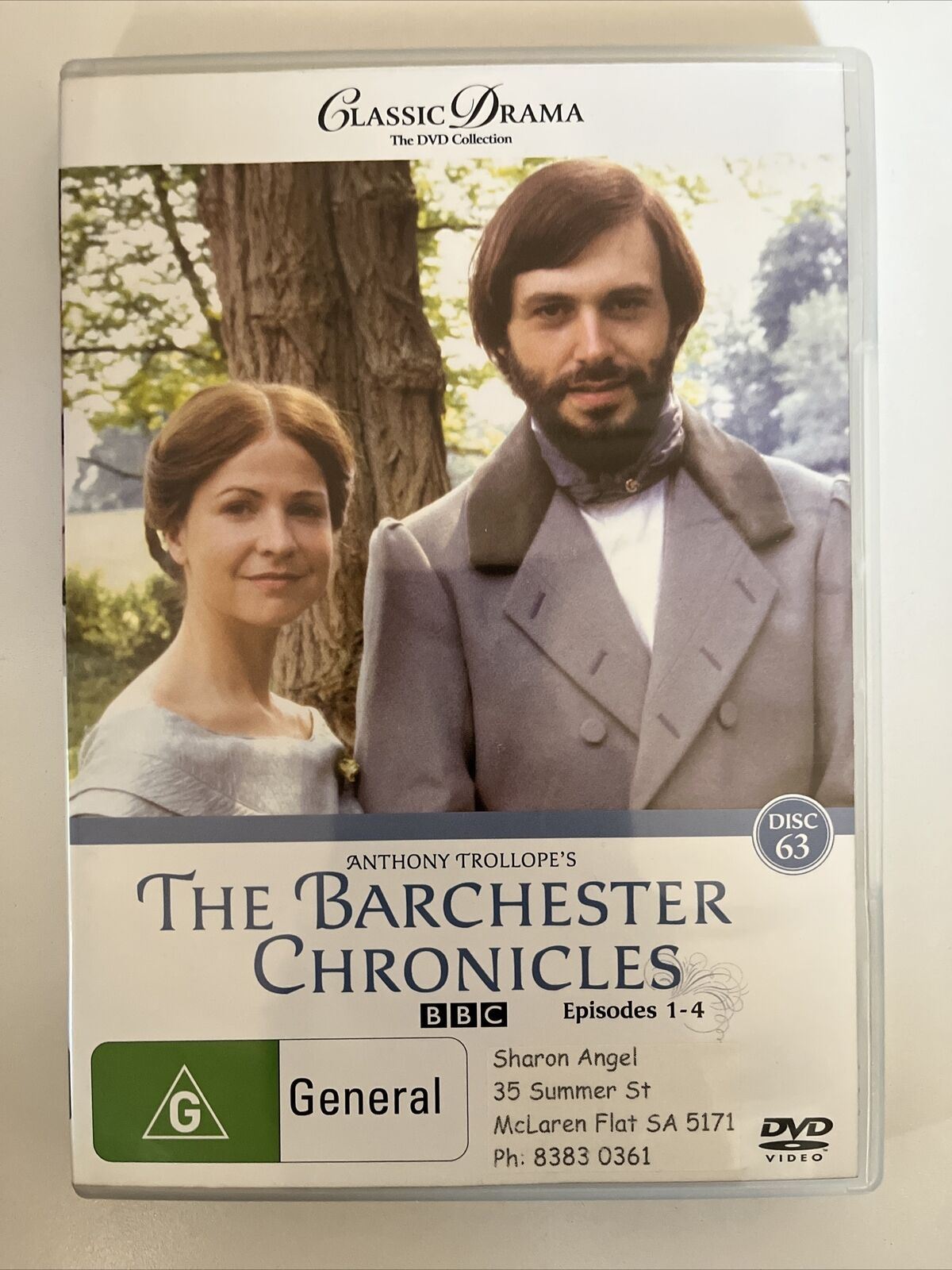 The Barchester Chronicles (DVD, 1982) Donald Pleasence, Janet Maw. Region 4