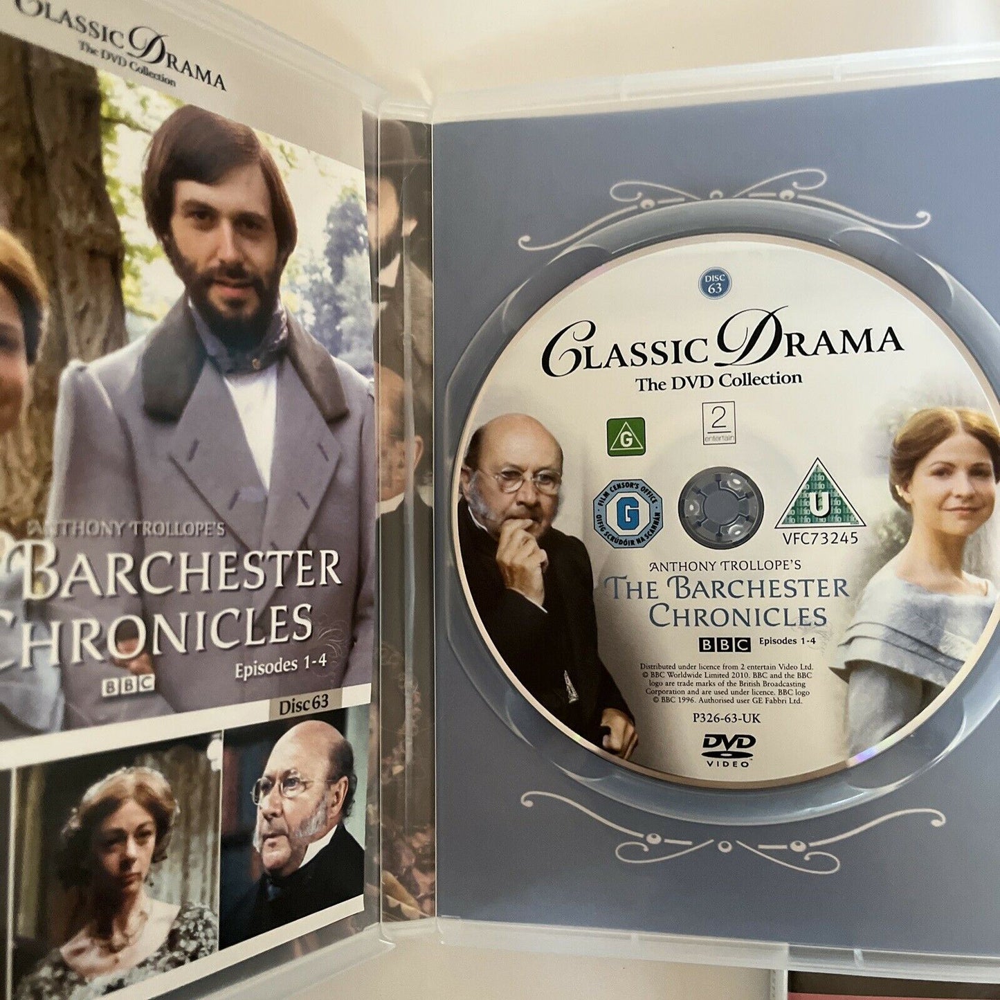 The Barchester Chronicles (DVD, 1982) Donald Pleasence, Janet Maw. Region 4