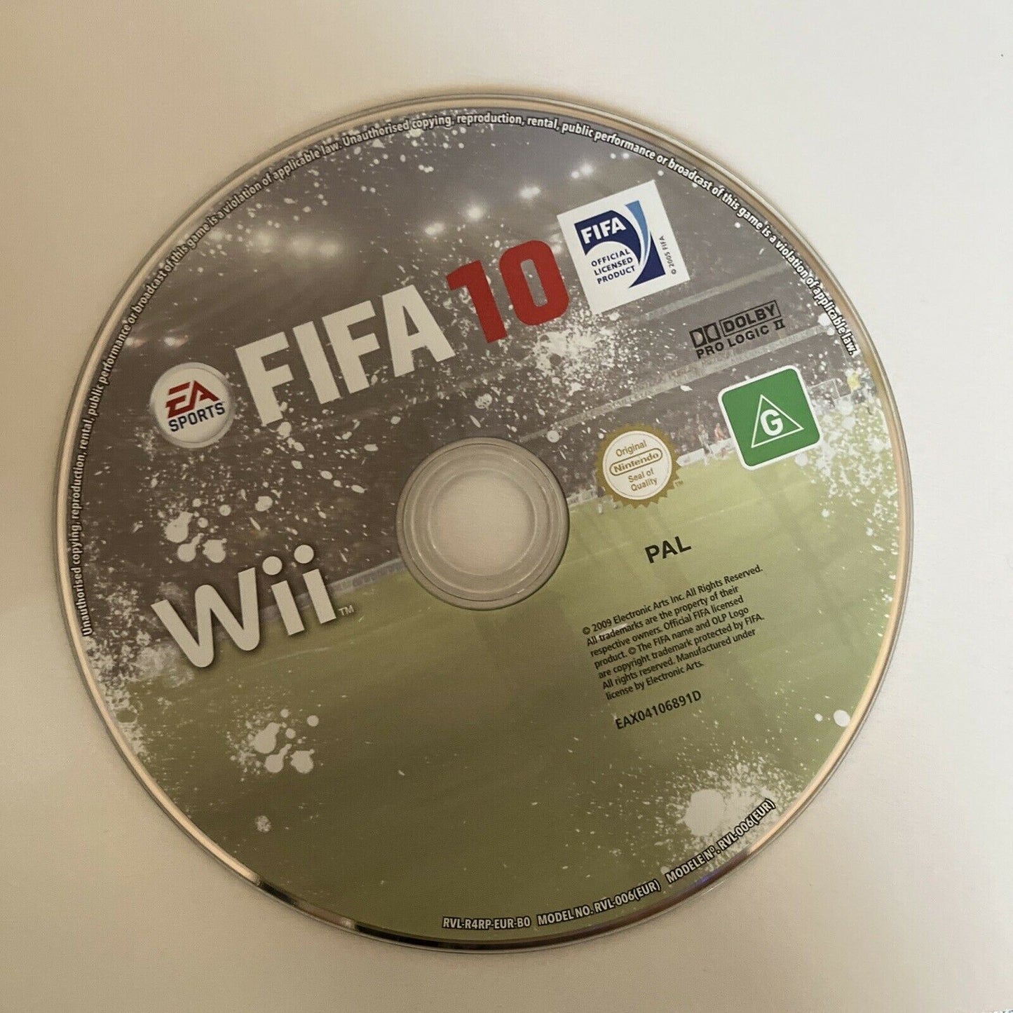 FIFA 10 - Nintendo WII PAL Game with Manual