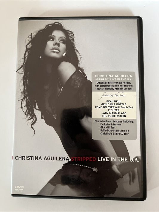 Christina Aguilera - Stripped Live In The U.K. (DVD, 2004) Christina Aguilera