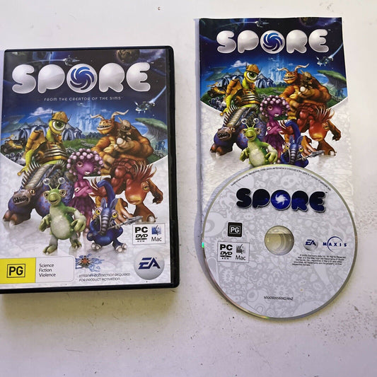 Spore - Windows PC / MAC game + Manual (from The Creator Of The SIMS)