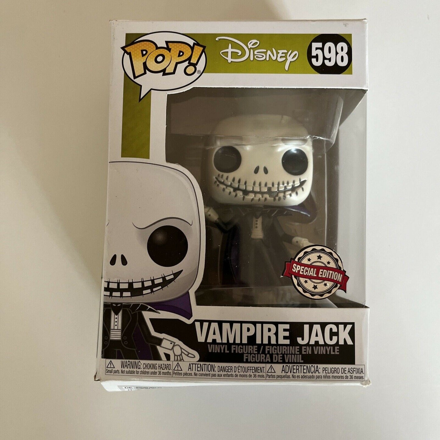 Vampire Jack 598 - Disney The Nightmare Before Christmas US Exclusive Pop! Vinyl