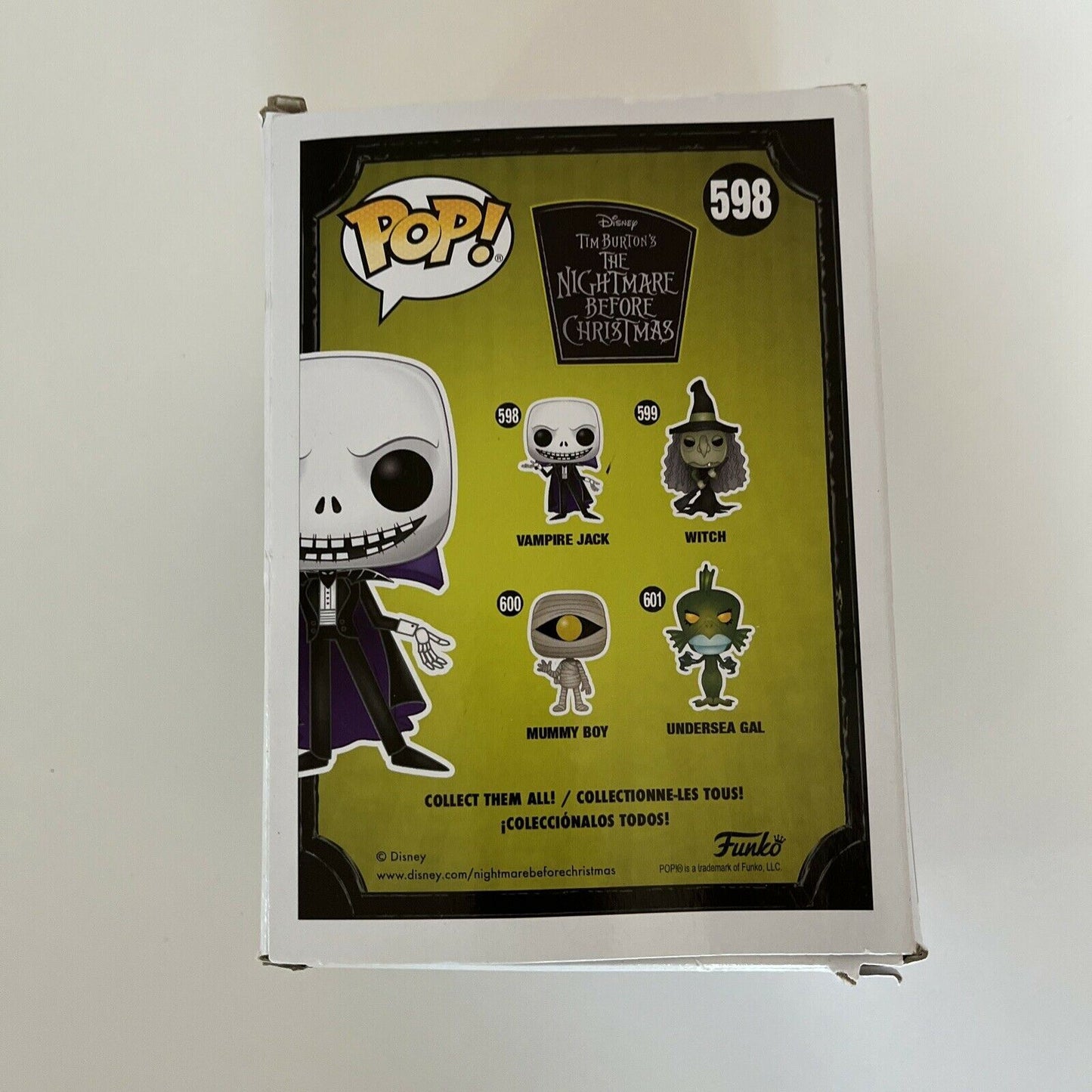 Vampire Jack 598 - Disney The Nightmare Before Christmas US Exclusive Pop! Vinyl