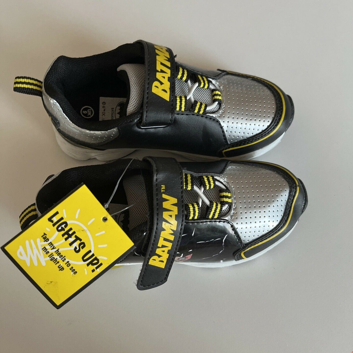 Batman Light Up Children's Shoes Size US 7 / AU 5 / UK 5