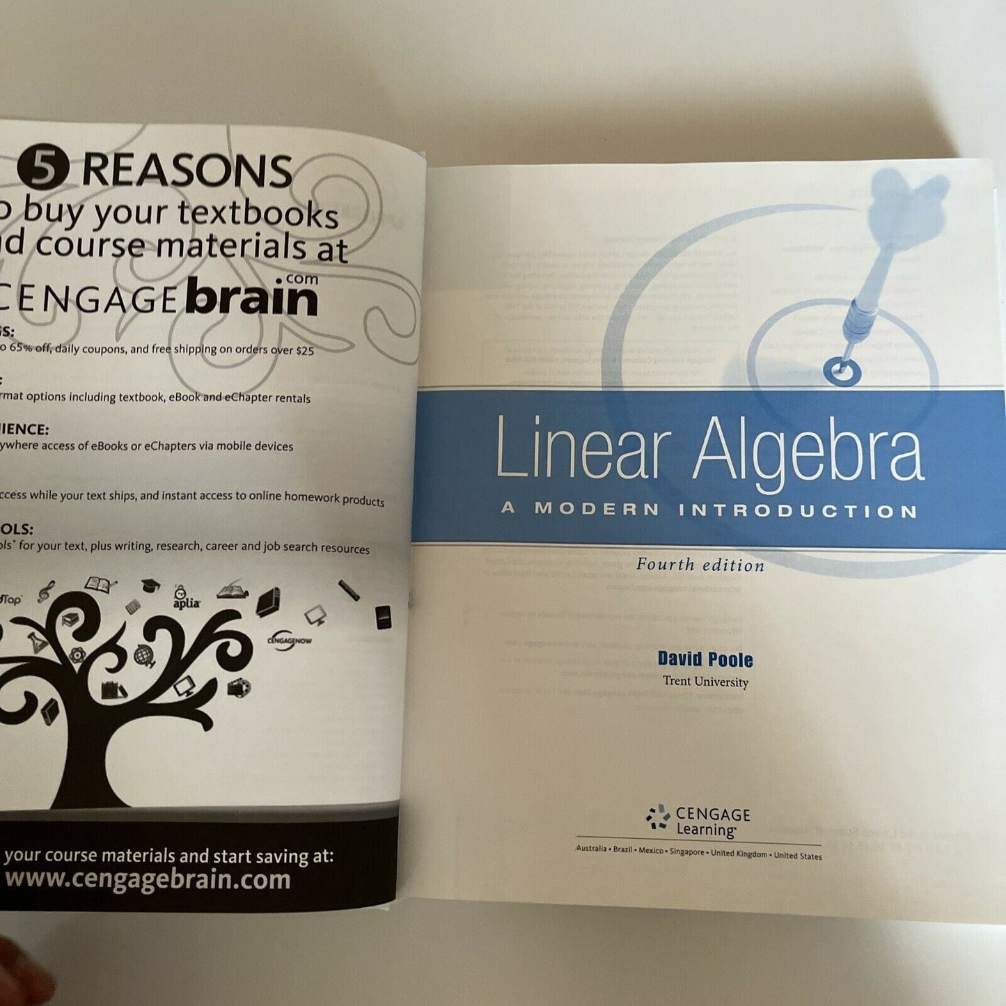 Linear Algebra: A Modern Introduction 4E by David Poole (Hardcover, 2014)