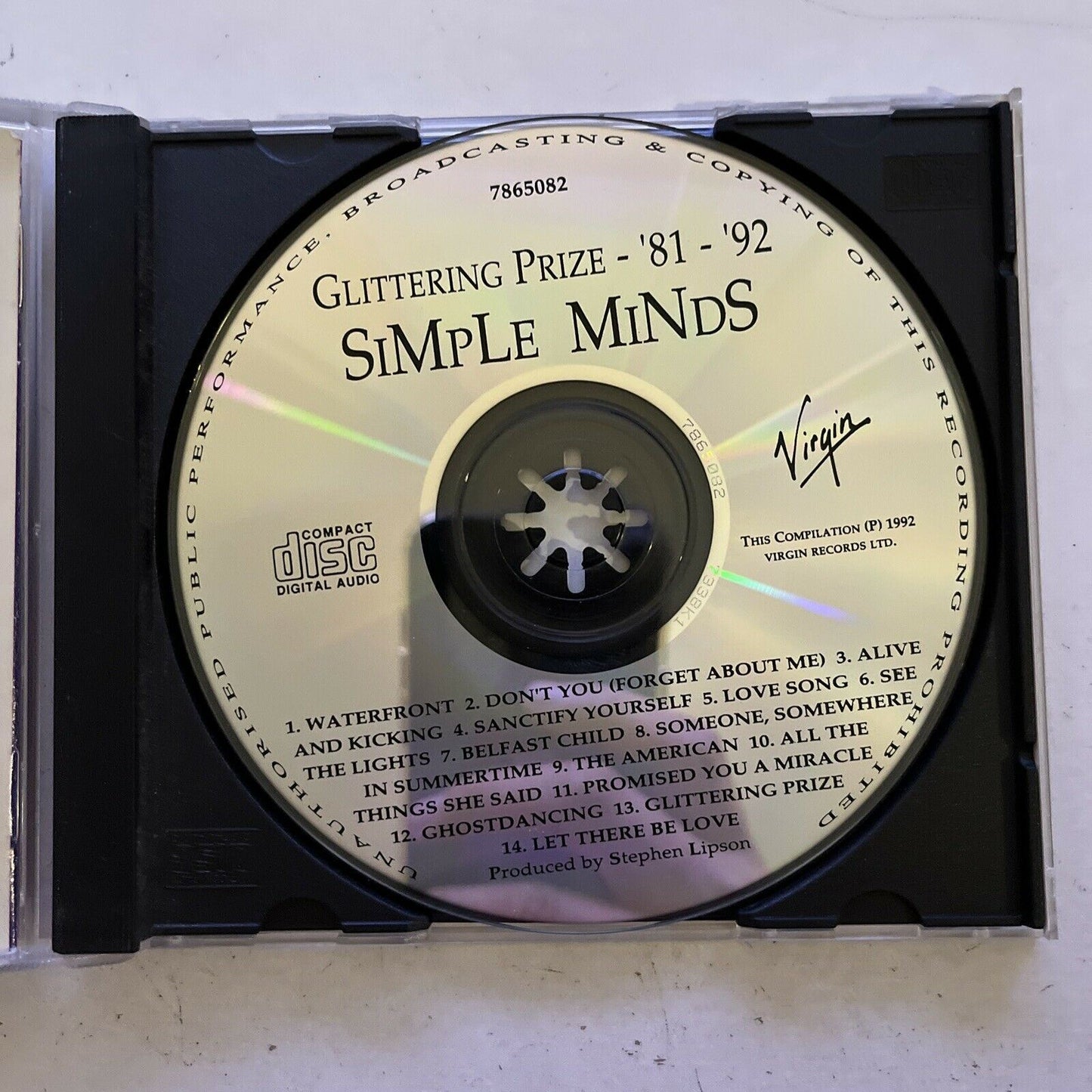 Simple Minds – Glittering Prize 81/92 (CD, 1992) Album