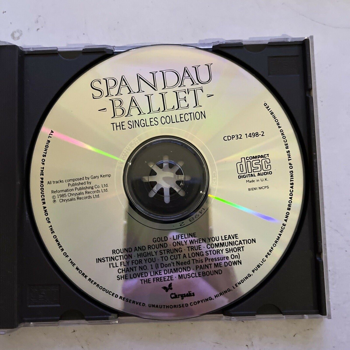 Spandau Ballet – The Singles Collection (CD, 1990) Album