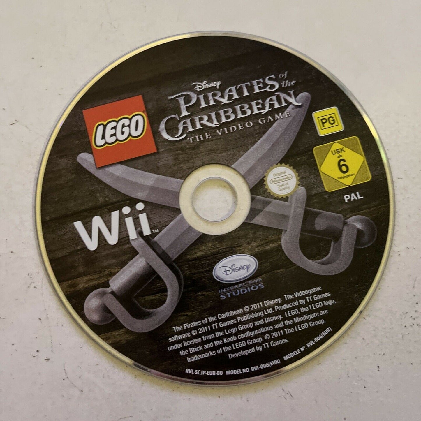 LEGO Pirates Of The Caribbean - Nintendo Wii PAL Game Complete with Manual