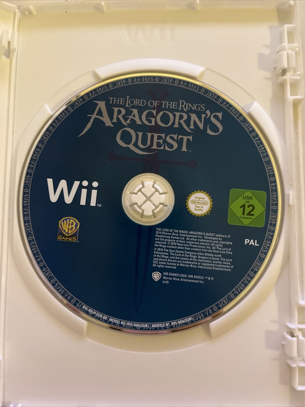 Lord of the Rings: Aragorn's Quest - Nintendo Wii PAL Game Complete with Manual