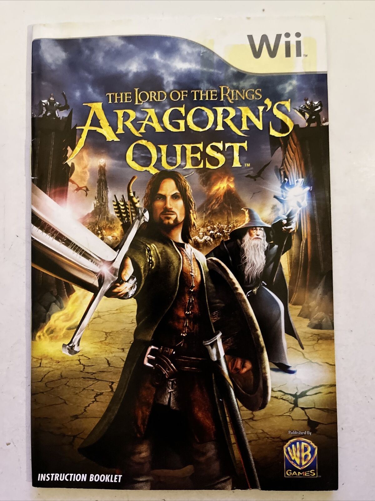 Lord of the Rings: Aragorn's Quest - Nintendo Wii PAL Game Complete with Manual