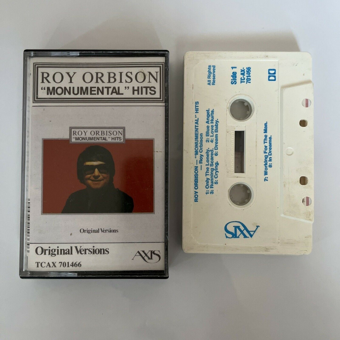 Roy Orbison - Monumental Hits 1989 Cassette Tape