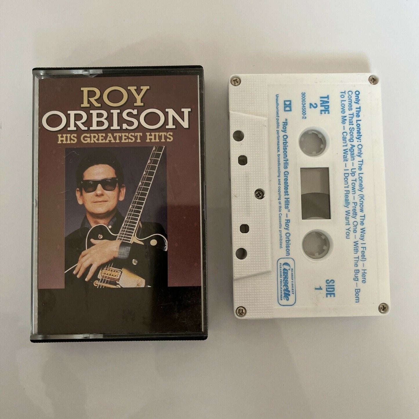 Roy Orbison - His Greatest Hits 1992 Cassette Tape