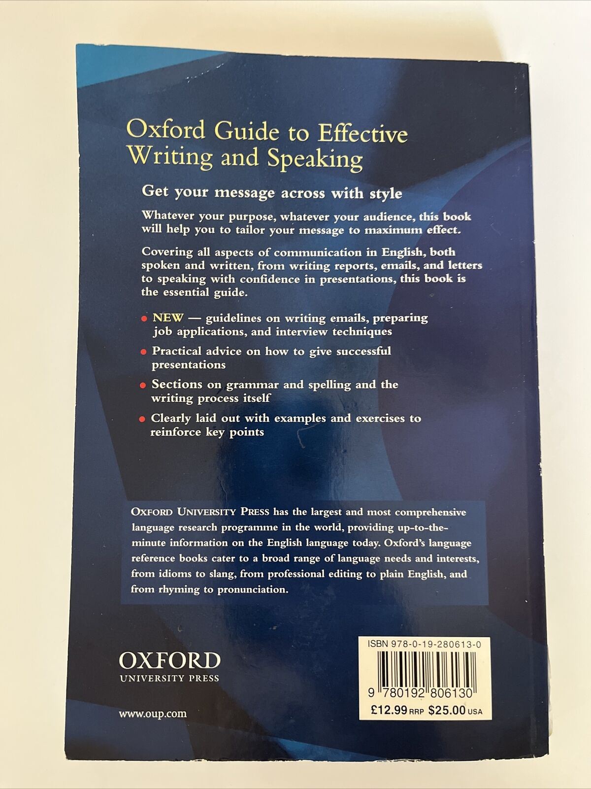 Oxford Guide To Effective Writing & Speaking by John Seely