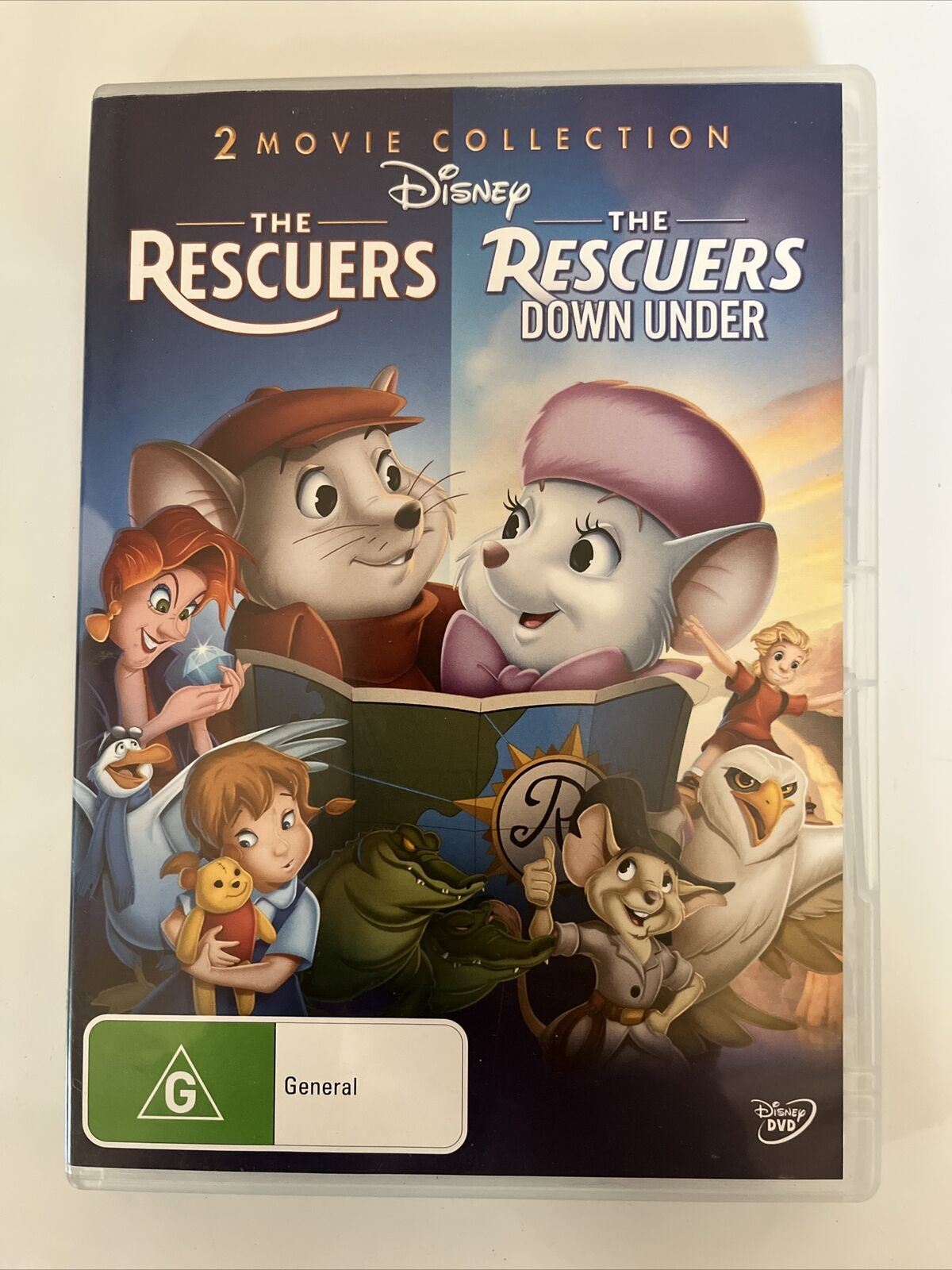 The Rescuers / The Rescuers Down Under (DVD) Disney Animated Film. Region 4