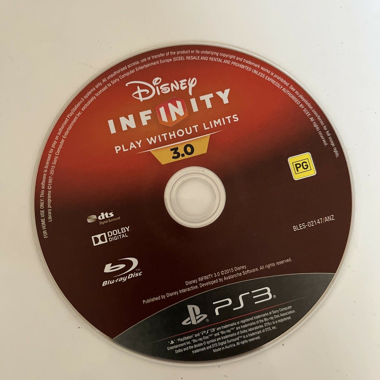 Disney Infinity 3.0 - PlayStation 3 PS3 Game with Manual