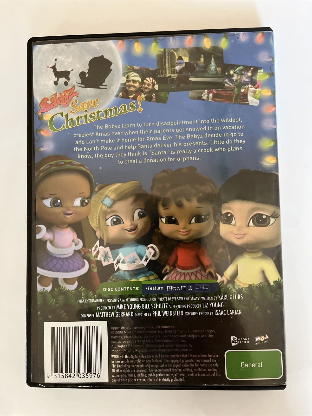 Bratz Babyz Save Christmas (DVD, 2006) Ashleigh Ball, Alexandra Carter. Region 4