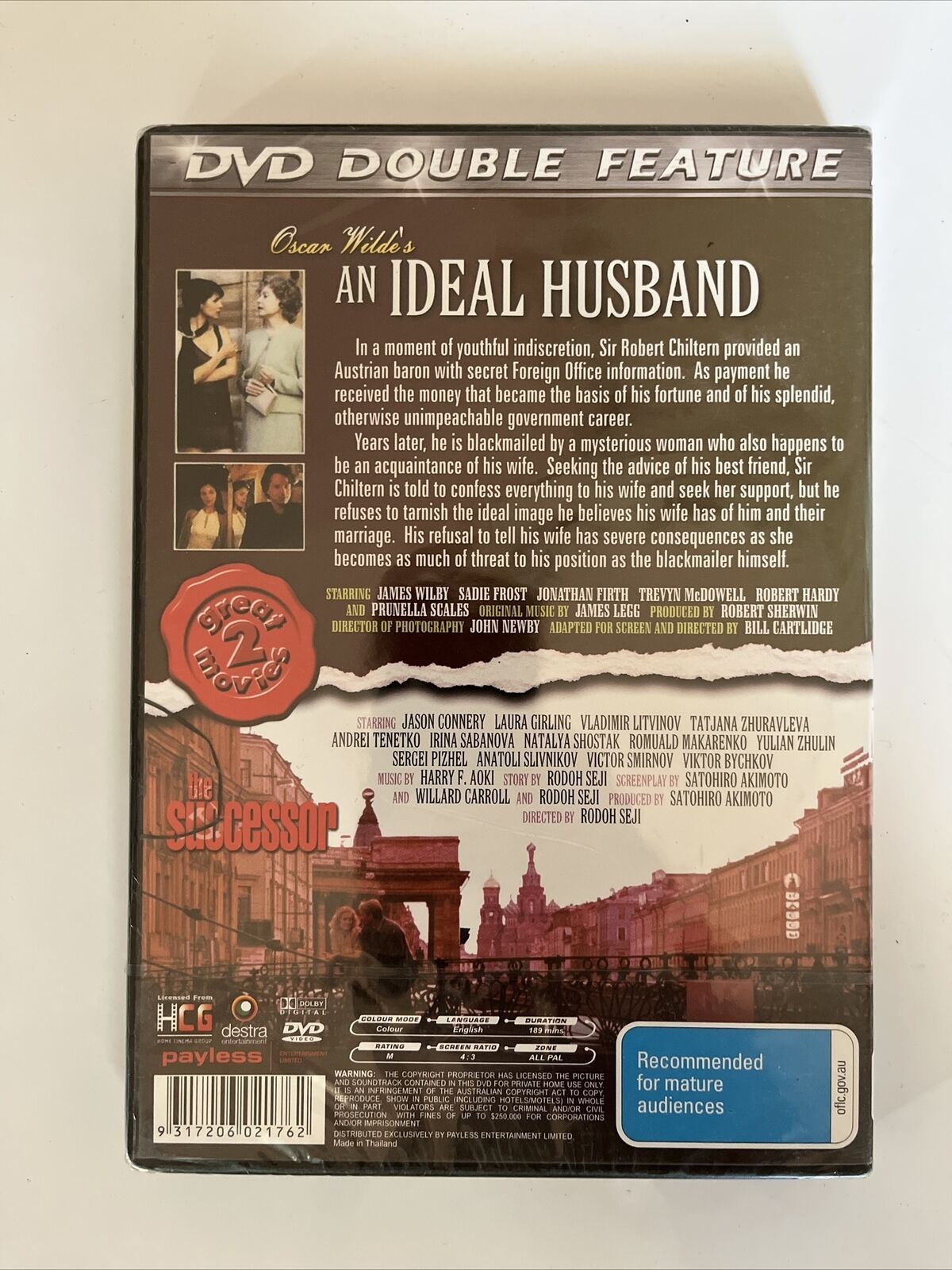 *New Sealed* An Ideal Husband / The Successor (DVD) All Regions