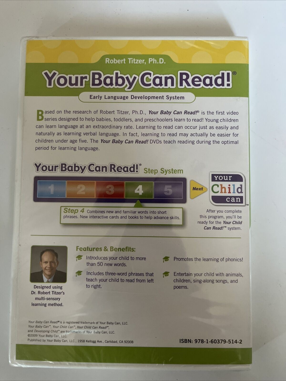 *New Sealed* Your Baby Can Read! - Volume 4 (DVD) Early Learning. All Regions