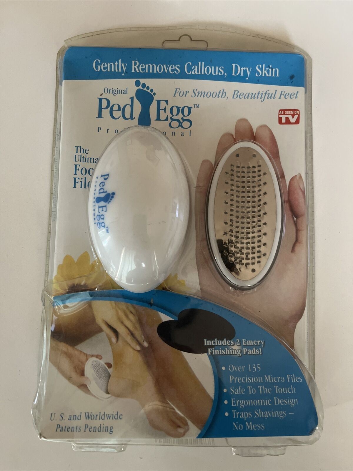 Ped Egg Original Ergonomic Foot File and Callus Remover